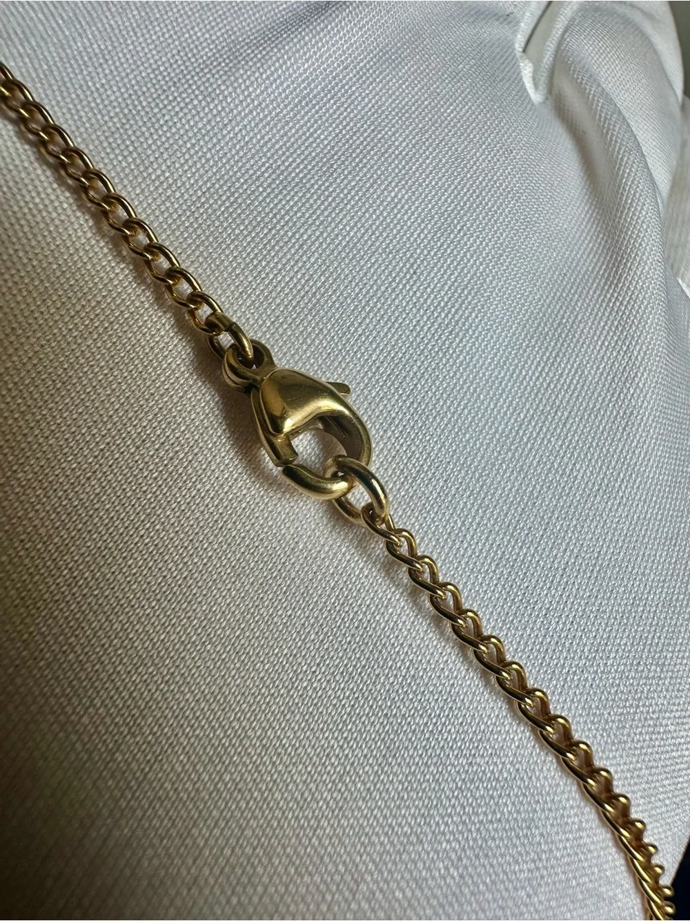 Vintage CHANEL 02A Black Enamel Gold CC Logo Pendant Necklace